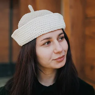 Шапка CHECK YA HEAD бежевая T2034/118