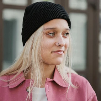 Шапка CHECK YA HEAD черная 25220/1