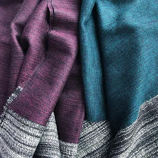 Большой шерстяной шарф Elegant mulberry