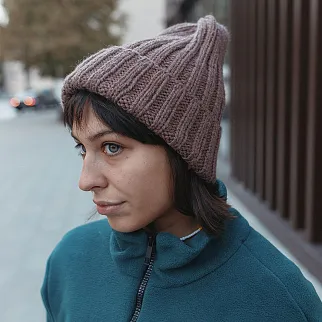 Шапка шерстяная Friend Function Крупной Вязки Орех