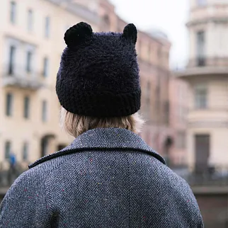 Шапка CHECK YA HEAD черная 2568/1