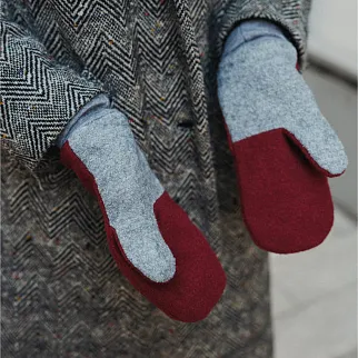 Варежки Friend Function Гранатовые XXL