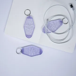 Брелок на ключи Friend Function That`s okay фиолетовый