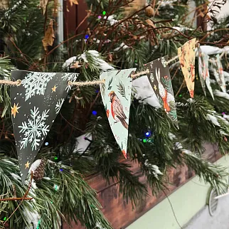 Новогодняя гирлянда Подписные Издания треугольная