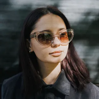 Очки MESSYWEEKEND Donna Rosé Brown