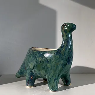 Керамическое кашпо Диплодок