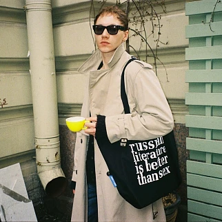 Шоппер Russian Literature Черный