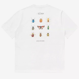 Футболка Elliker Rill Bug Print Short Sleeve белая