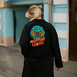 Рабочий халат Midnight Cobras Черный
