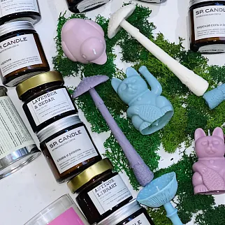 Ароматическая свеча Unification Love Lucky Cat бирюзовая