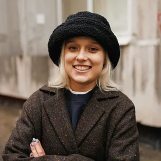 Панама FRIEND FUNCTION черная барашковая