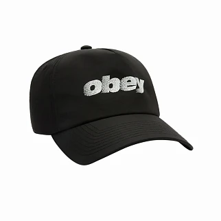 Кепка Obey Stipple 5 Panel Nylon Snapback Black