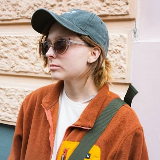 Флиска Friend Function на молнии каштановая