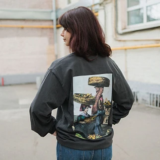 Лонгслив Akomplice Buttons Tee Vintage Black