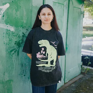 Футболка черная Nikita Gruzovik Dino Lovers Club