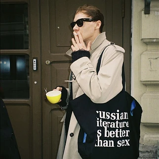 Шоппер Russian Literature Черный