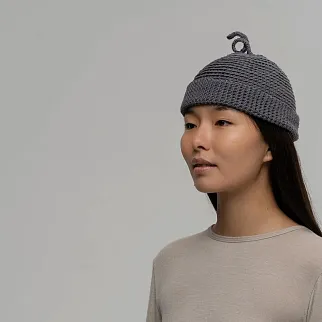 Шапка CHECK YA HEAD серая 25225/12