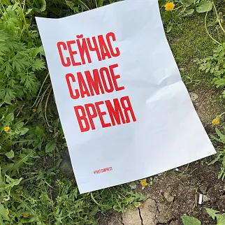 Плакат Partisan Press Сейчас самое время