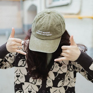 Кепка Friend Function Всей душой люблю интернет хаки