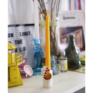 Классическая столовая свеча из пчелиного воска - набор 5 шт