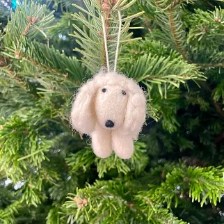 Елочная игрушка из валяной шерсти Aveva Пудель