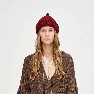 Шапка CHECK YA HEAD бордовая Т2154/28
