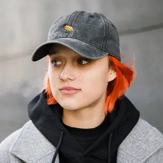 Бейсболка Faded с вышивкой сосиска в тесте