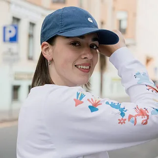 Кепка Carhartt WIP Madison Logo Storm Blue/Wax