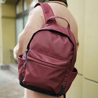 Рюкзак дейпак Friend Function бордовый прорезиненный