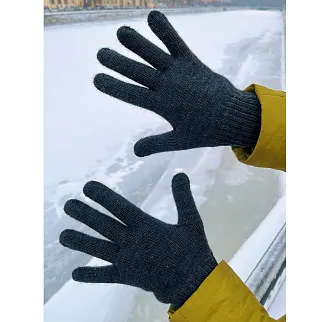 Перчатки Friend Function серые теплые с шерстью