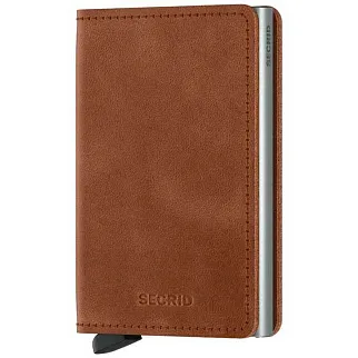 Кошелёк Secrid Slimwallet Vintage Cognac-Silver