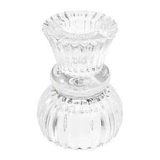 Стеклянный низкий подсвечник REX прозрачный