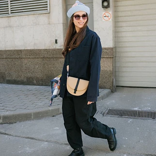 Кроссбоди сумка Gaston Luga Splash Moon Latte