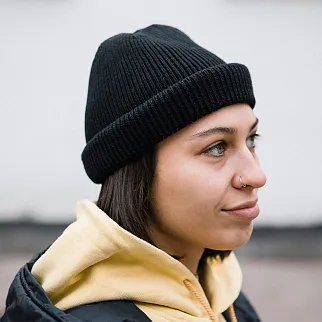 Шапка Меч Knit Short Beanie Black