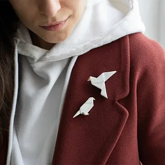 Брошь Partala Голубь летящий