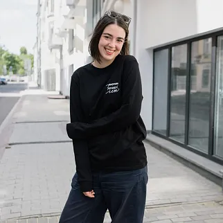 Лонгслив Friend Function Роскошь Юных Лет черный