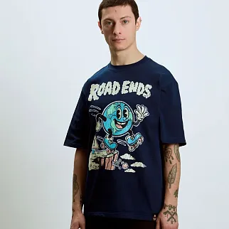 Футболка Barking Store ROAD ENDS оверсайз