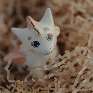 Керамическая ёлочная игрушка Дракоша малыш