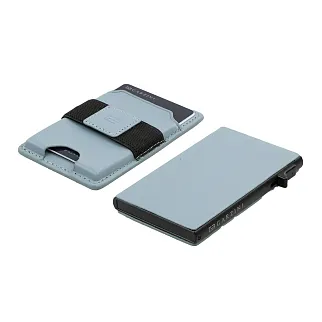 Кошелек Garzini MagSafe Metal Wallet Blue