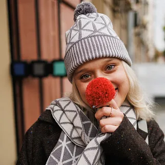 Шарф CHECK YA HEAD CTRL+C Цирк 