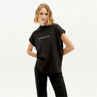 Футболка Thinking Mu Here comes the sun Black женская