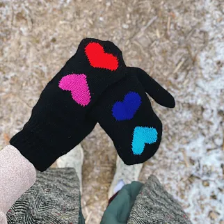 Варежки сердечные Friend Function