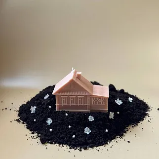 Ароматическая свеча Unification Love «‎Деревенский дом» охра