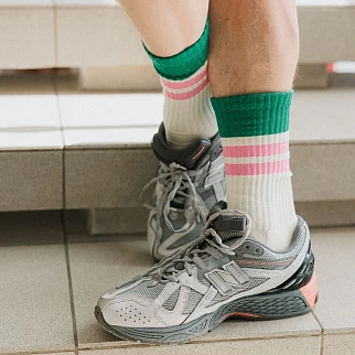 Носки Friend Function комфортные линии зеленый-розовый 40-46