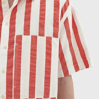 Рубашка Thinking Mu Red Maxi Stripes Kurt