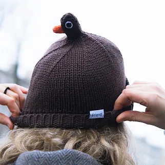 Шапка Friend Function Будь как голубь кофейный