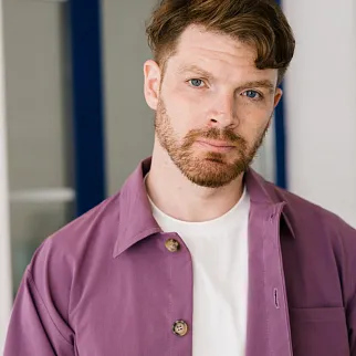 Рубашка Friend Function сиреневая 