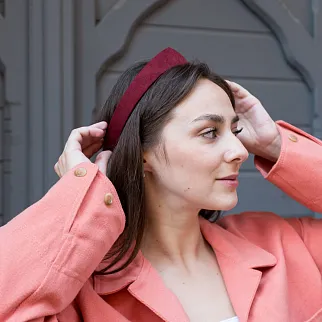 Кокошник КоКо малый бордо