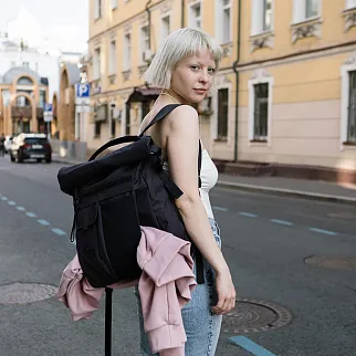 Рюкзак Pinqponq Carrik Anthracite Black Melange