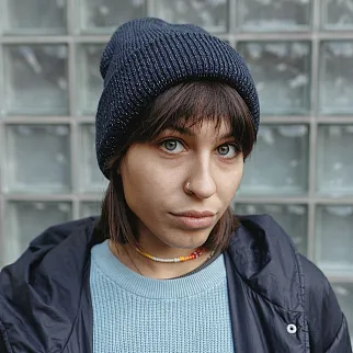 Светоотражающая шапка Friend Function синяя